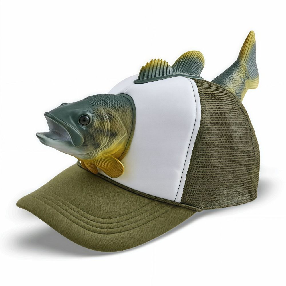 Funny 3D Fish Animal Trucker H - Trucker Cap Mesh review and price