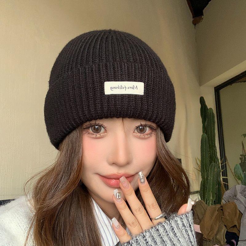 Winter Beanie Hat Label Patch  - Beanie Cuffed Knit review and price
