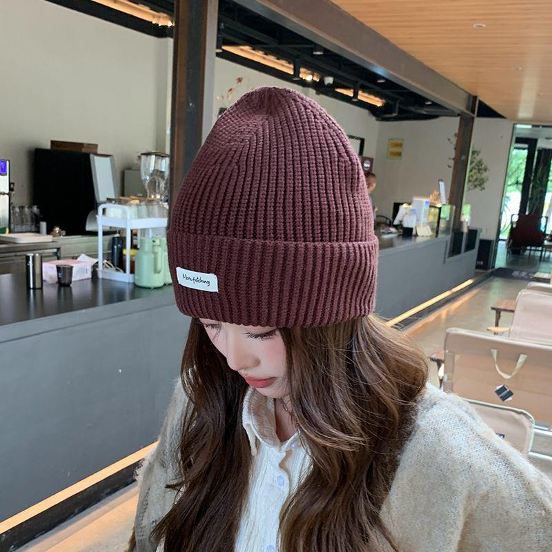 Winter Beanie Hat Label Patch  - Beanie Cuffed Knit review and price